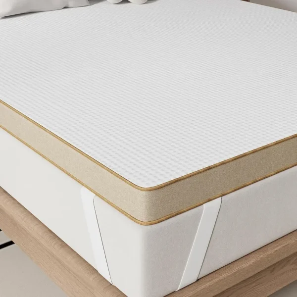 Extra Firm Mattress Topper , Extra Lumbar Support - Inch Deep Sleep Mattress Topper for Pain Relief - Cooling & Smooth Cover - Image 4
